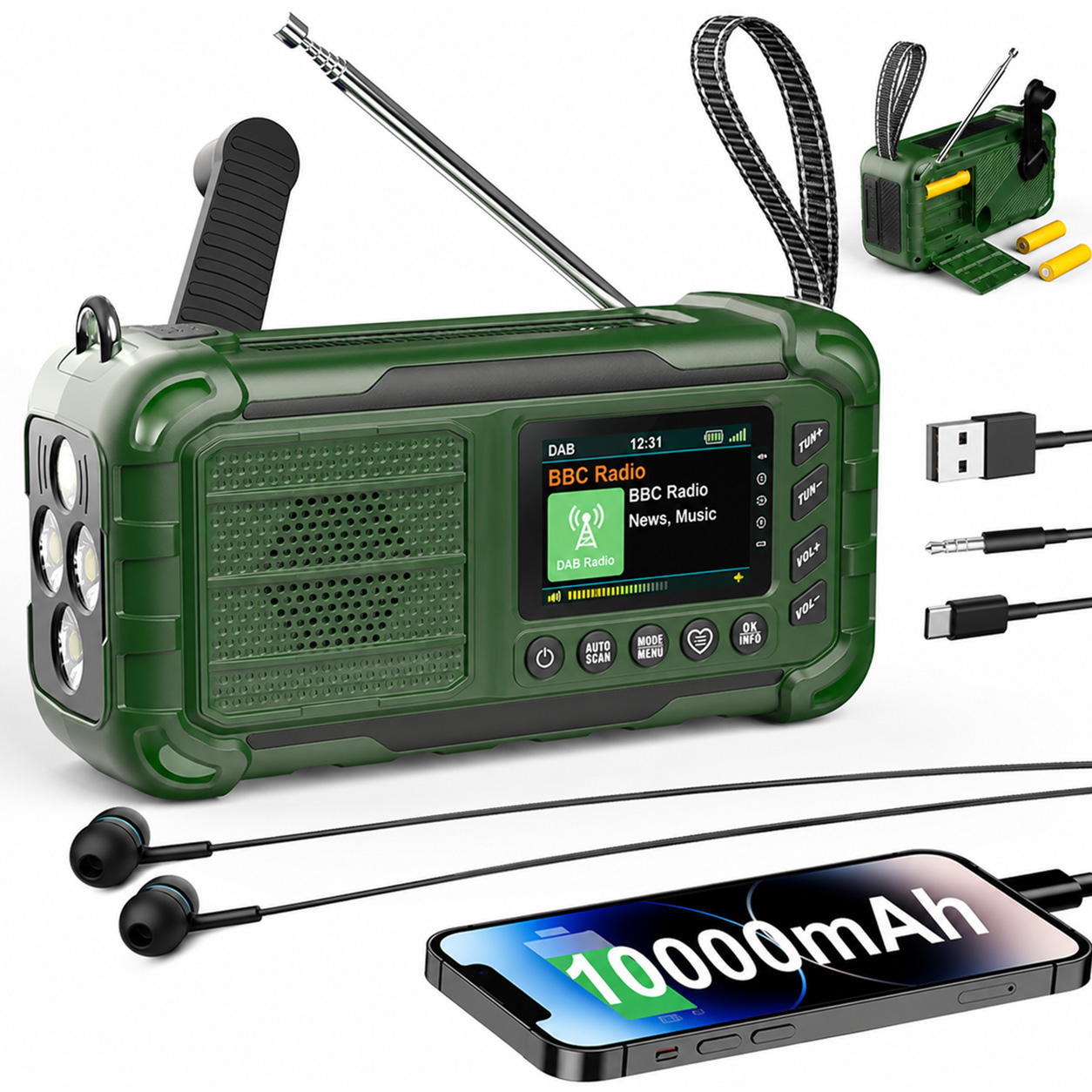Radio meteorologica solare AM  - Solar Emergency Charger recensione e prezzo
